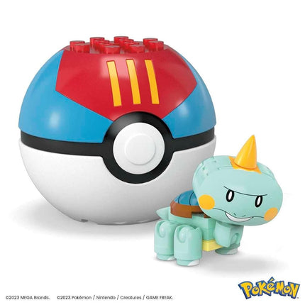 Mega Pokémon HNT91 Articulated Buildable Figure 5 cm + Pokéball - Khelocrok/Chewtle