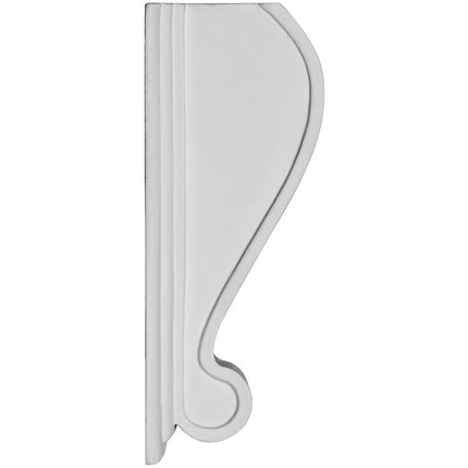 Ekena Millwork COR05X03X08EL 5 3/8" W x 3 1/8" D x 8 1/4" H Elsinore Corbel, White