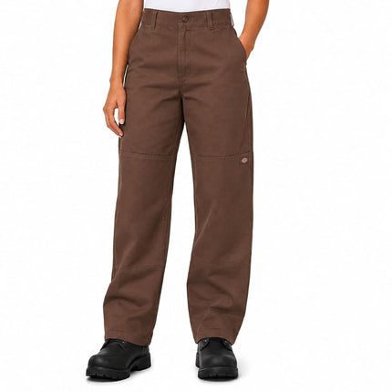 Dickies Women's Double Knee Work Pant, Brown, 26
