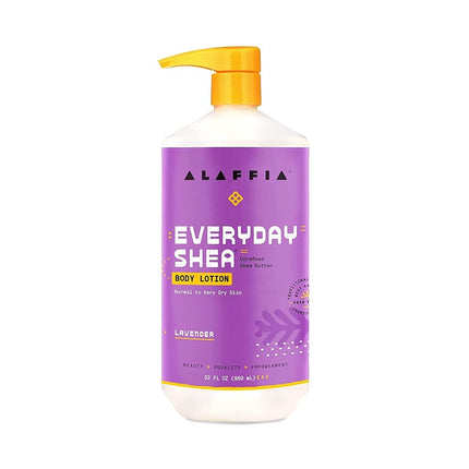 Lotion corporelle quotidienne au karité Alaffia, lavande, 946 ml