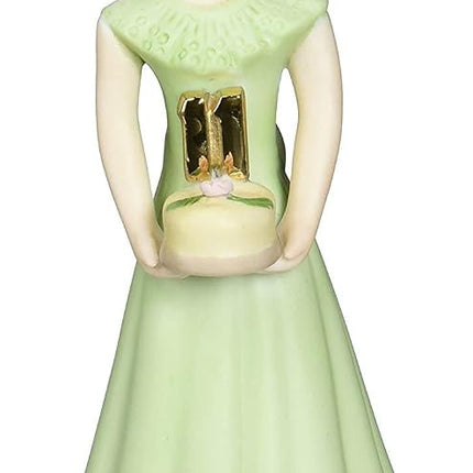 Enesco Growing Up Girls “Brunette Age 11” Porcelain Figurine, 5.5”