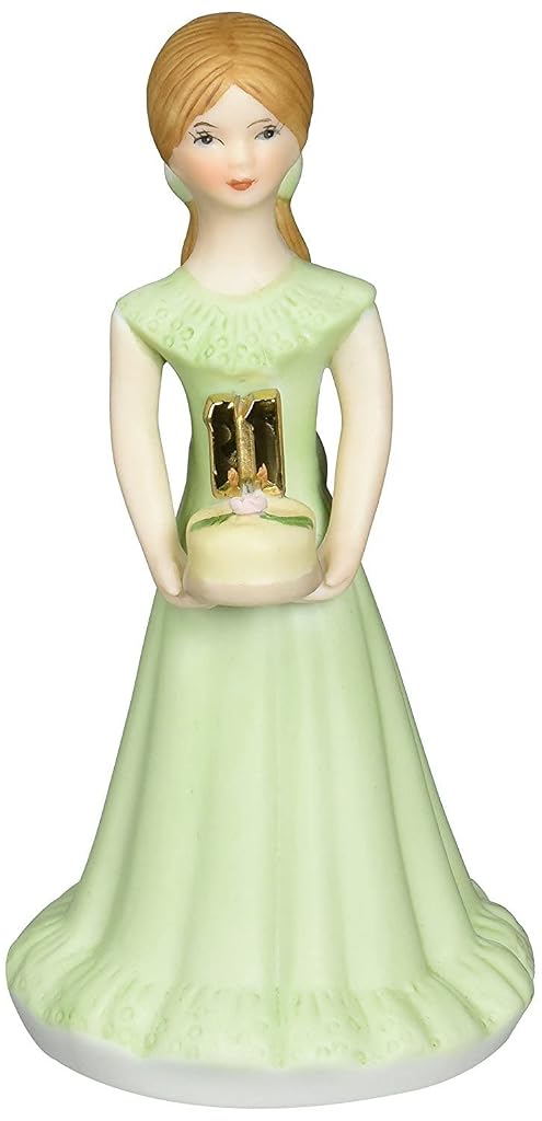 Enesco Growing Up Girls “Brunette Age 11” Porcelain Figurine, 5.5”