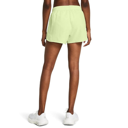 Under Armour Womens Fly by 3 Shorts Retro Green S