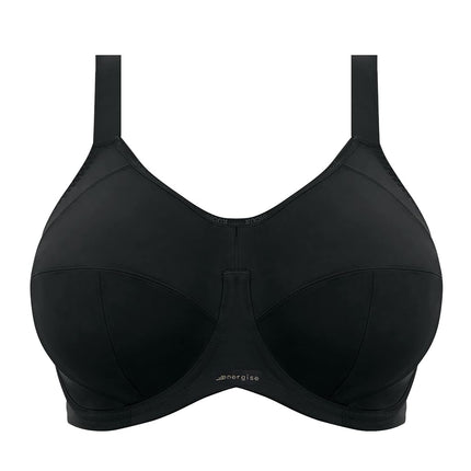 Elomi womens Full Coverage Sport Sports Bra, Black, 38HH