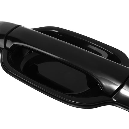 DNA MOTORING OEM-DHO-00496 Rear Left Side Outer Door Handle Compatible with 2009-2012 Colorado/Canyon Crew Cab, Smooth Black