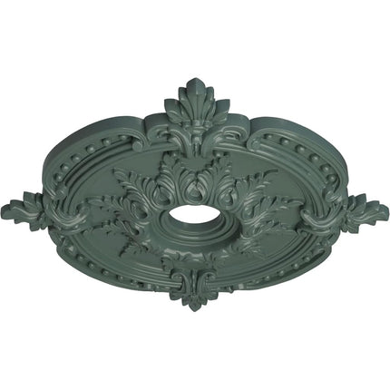 Ekena Millwork CM28BECBF Benson Classic Ceiling Locket (Fits Canopies up to 6.5") Hand Painted 28" OD x 3.75" Inside Diameter x 1 3/8" P, Cloud Burst