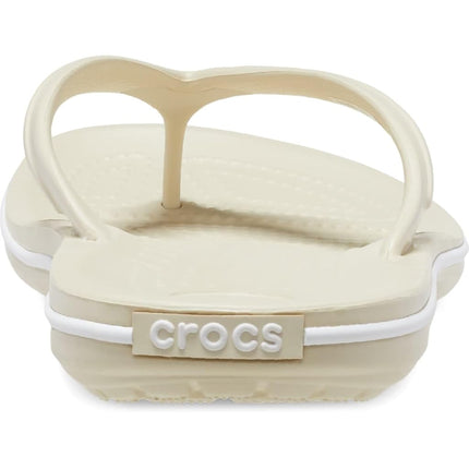 Crocs Unisex Crocband Flip Flip Flops, Bone, 8 UK Men/ 9 UK Women