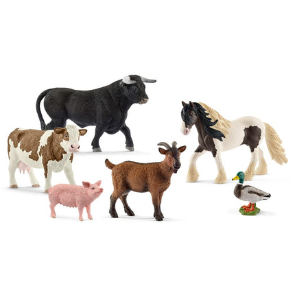 SCHLEICH Farm World 77423 Farm Horse, Cow, Bull, G