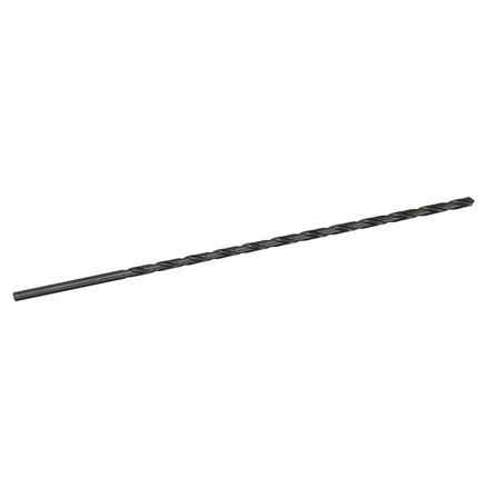 Drill America DWDDL Series High-Speed Steel Extra Long Length Drill Bit, Black Oxide Finish, Round Shank, Spiral Flute, 118 Degrees Conventional Point, 51/64" Size, 18" Length, Pack of 1