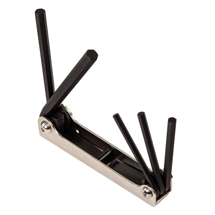 KLEIN TOOLS Folding Hex Key Set, 5-Inch, SAE, 5-Piece 70579