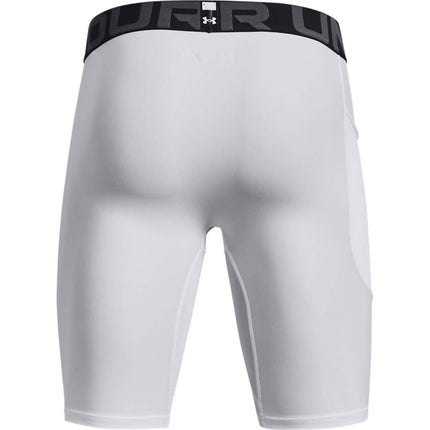 Under Armour Men's HeatGear Armour Long Shorts, White, S Long