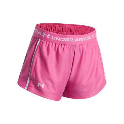 Under Armour Girls Tech Play Up Shorts Pink XS