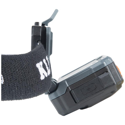 Klein Tools 56049 Rechargeable Headlamp/LED Lights, Adjustable Fabric Strap with Marker/Pencil Holder, 260 Lumens, for Work and Outdoors