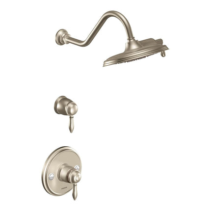 Moen S113BN Waterhill 14-Inch Replacement Extension Curved Shower Arm, Polished Nickel, 14 Inch