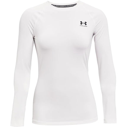 Under Armour Women's HeatGear Compression Long-Sleeve T-Shirt, White (100)/White, XL