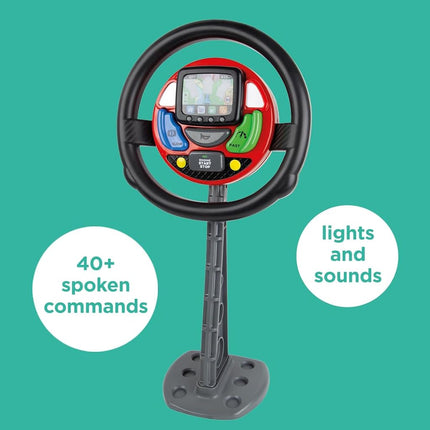 Casdon Sat Nav Steering Wheel | Toy Steering Wheel for Children Aged 3+ | Provides Endless Excitement with Spoken Commands and Motoring Sounds!