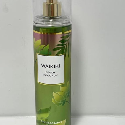 Bath & Body Works WAIKIKI BEACH COCONUT Fine Fragrance Mist 8 oz / 236 mL