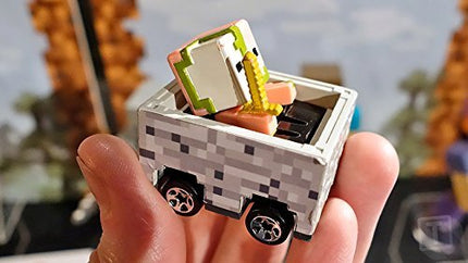Hot Wheels Minecraft Minecart Juego de 6 coches en paquete; 6 coches Hot Wheels; Niños; 9x3x6 Pulgadas