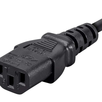 Monoprice 107691 6-Feet 18AWG England Power Cord Cable, H05VV-F NEMA C13, Black