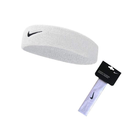 Nike Swoosh Headband, Mens, N.NN.07.416.OS, Obsidian/White, One Size