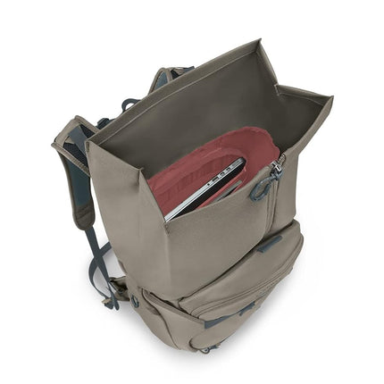 Sac à dos de banlieue Osprey Metron 22L Roll Top, Tan Concrete