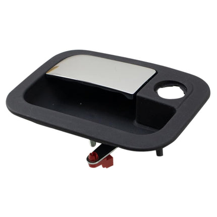 TRQ Front Exterior Metal Door Handle Chrome & Black LH Driver Side for Kenworth