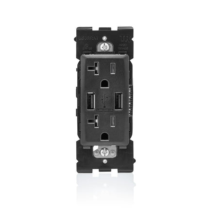 Leviton RUAA2-OB Renu USB Charger/Tamper-Resistant