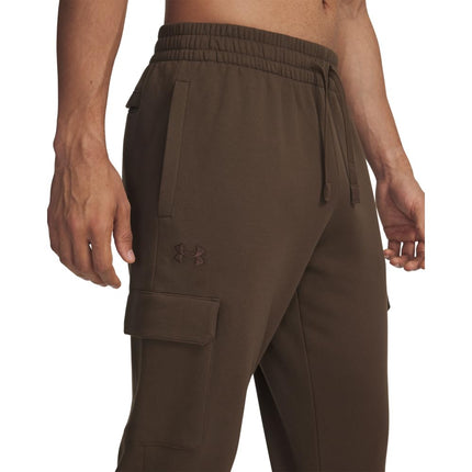 Under Armour Men's Rival Fleece Cargo Joggers, (230) Gridiron Brown / / Gridiron Brown, Medium