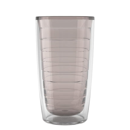 Tervis Vaso aislante de doble pared transparente y colorido para mesa, fabricado en EE. UU., mantiene las bebidas frías y calientes, 473 ml, River Rock