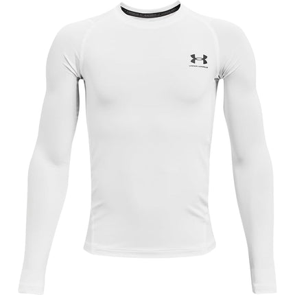 UA HG Armour LS White/Black