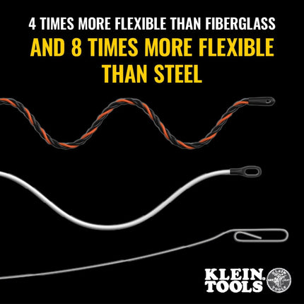 Klein Tools High Flex Polyester Fish Tape 150-Foot