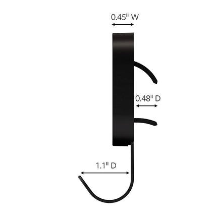 3M CLAW 15 lb. 2 Drywall Black Hooks & 2 Extra Picture Hangers, Heavyweight Hanging Solution for Backpacks, Jackets, Pictures and Room Decor, Cute Wall Hooks - 4 Pack