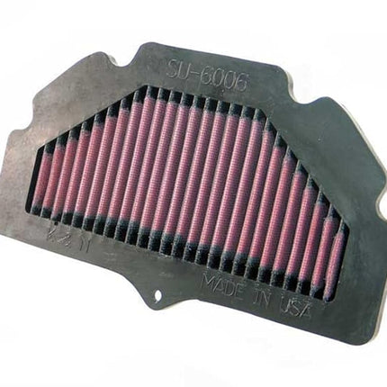 K&N Engine Air Filter: High Performance, Premium, Powersport Air Filter: Fits 2006-2019 SUZUKI (GSXS750 ABS, GSXS750Z, GSXS750, GSR750, GSR600) SU-6006, red