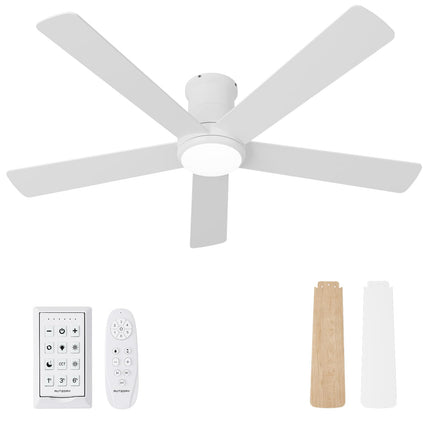 Autoday 52 Inch Ceiling Fans with Lights and Remot