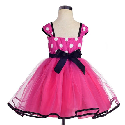 Dressy Daisy Baby Girls Polka Dots Tulle Dress, Hot Pink, Size 00