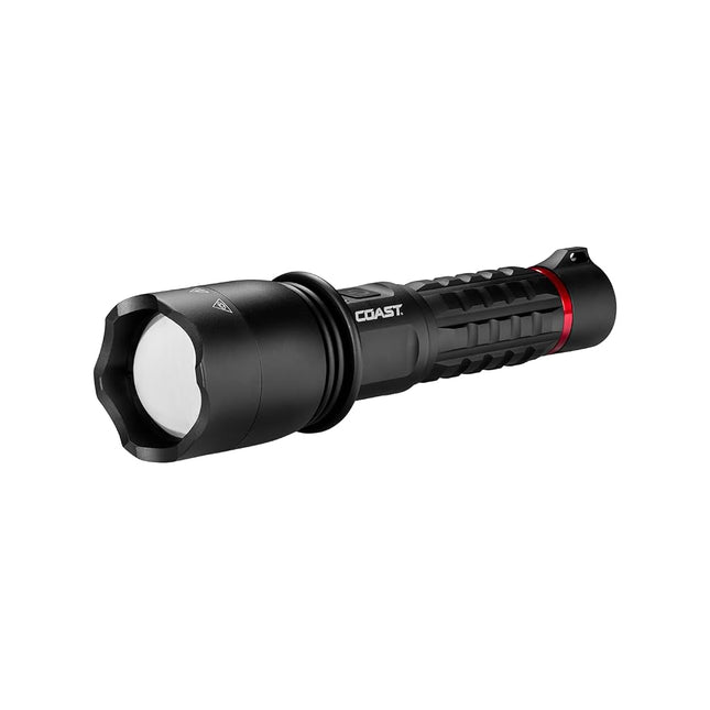 Coast XP20R 4000 Lumen USB-C Rechargeable LED Flashlight with Slide Focus and Pure Beam Focusing Optic, 5 Light Modes