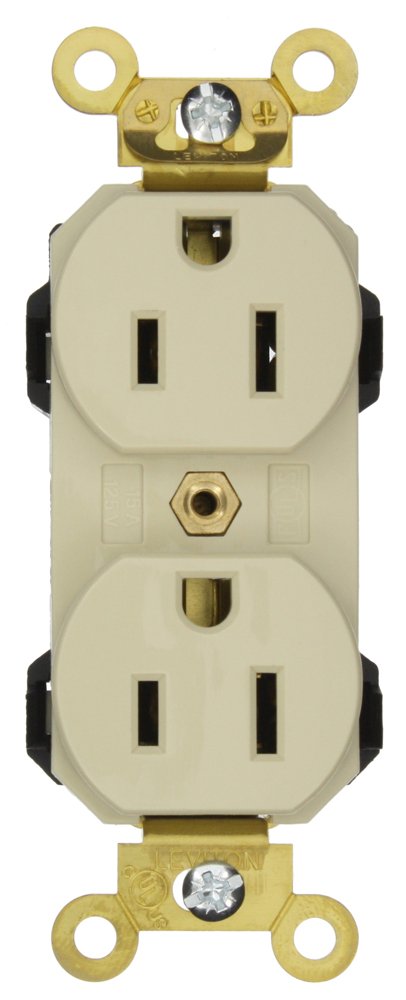 Leviton M5262-I Lev-Lok Modular Wiring Device 15-A