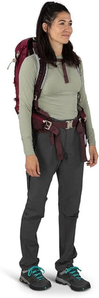 Mochila Osprey Sirrus para mujer, 24L, Morado saúco/Tan Chiru, T/U