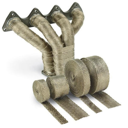 Design Engineering 10098 Titanium 2" x 50' Exhaust Heat Wrap Kit with LR Technology