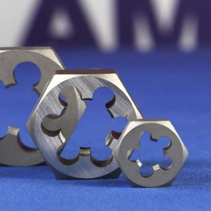 Drill America DWTHX13812LH Left Hand Hex Die, 1-3/8-12