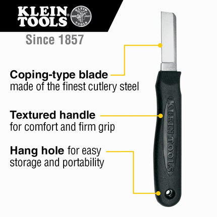 Cable Splicer's Knife, 6-1/2-Inch Klein Tools 44200