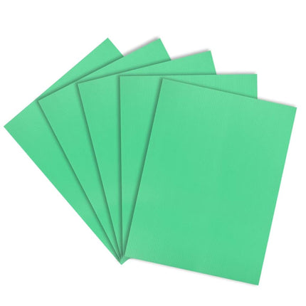 uxcell Corrugated Plastic Sheets,3mm Green Blank Y
