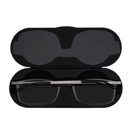 ThinOptics Unisex Adult Glasses Reading, Regular Case/Rectangle Black, 2.50 US, Regular Case/Rectangle Black, 2.50