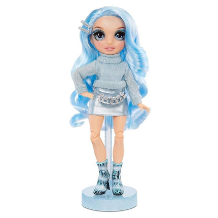 Rainbow High Poupée mannequin de collection pour enfants avec 2 tenues interchangeables et accessoires de poupée - Cadeau pour les enfants de 6 à 12 ans, Gabrielle Ice (bleu clair)