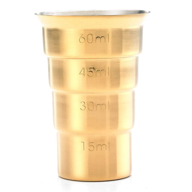 Barfly M37109GD Drink Jigger, 2 oz, Gold w/Out Handle