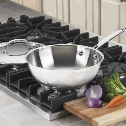 CUISINART 735-24 Chef's Classic Stainless 3-Quart Pan with Cover, Silver