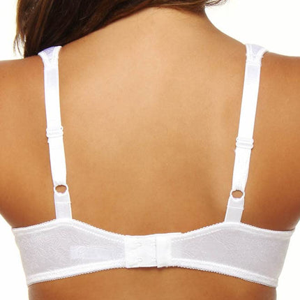 Bali Live It Up Underwire Bra, Seamless Shapewear Bra with Cushioned Straps, Full-Coverage T-Shirt Bra for Everyday Wear, Black, 40D