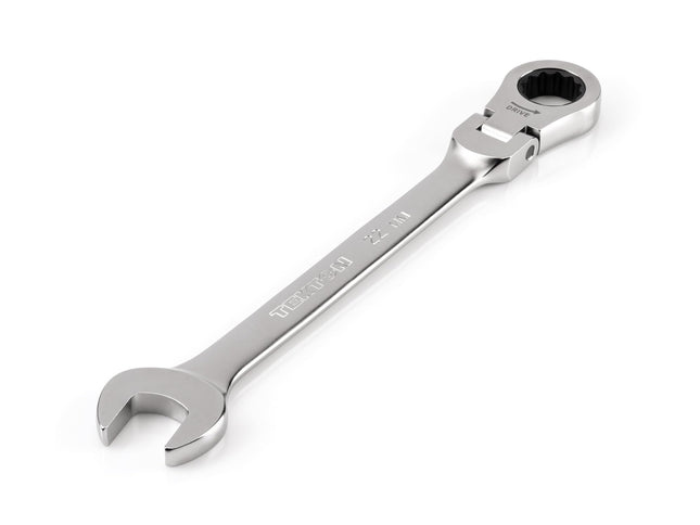 TEKTON 22 mm Flex Head 12-Point Ratcheting Combina