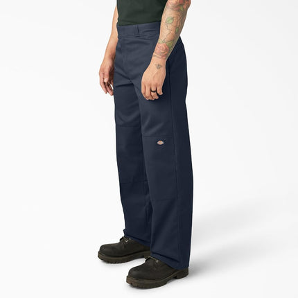 Dickies Men's Big-Tall Loose Fit Double Knee Work Pant, Dark Navy, Small