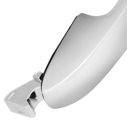 DNA MOTORING Front Left Outer Door Handle Compatible with 09-13 Kia Forte/Koup, w/Keyhole, Chrome, OEM-DHO-01244